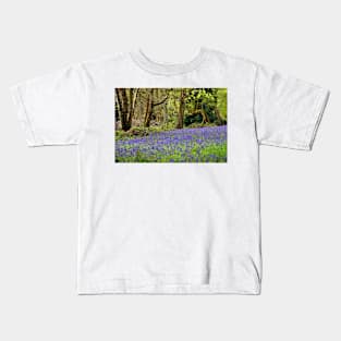 Bluebell Woods Basildon Park Berkshire UK Kids T-Shirt